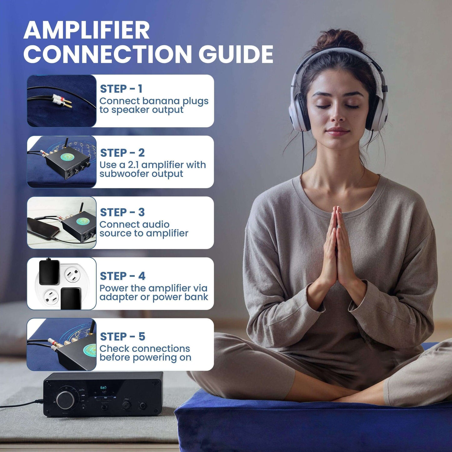 Premium Vibroacoustic Zafu Meditation Cushion Bundle