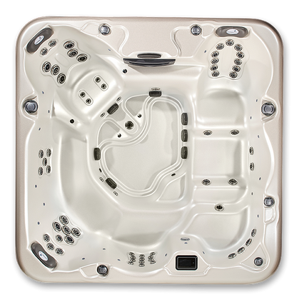 Pinnacle 7-Person Luxury Hot Tub – 8' Spa with Lounger, Captain’s Chair, and Love Seat for Ultimate Relaxation