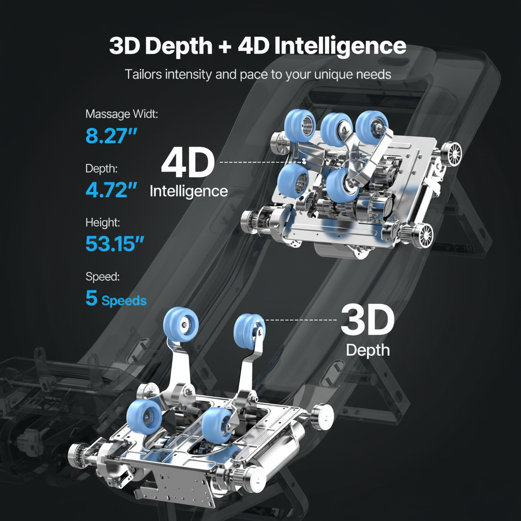 VEVOR Massage Chair Full Body 3D/4D Massage Recliner W/ Sl-Track & Yoga Stretch