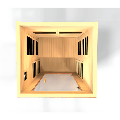 Dynamic Cordoba Elite 2-Person Ultra Low EMF (Under 3MG) FAR Infrared Sauna (Canadian Hemlock)
