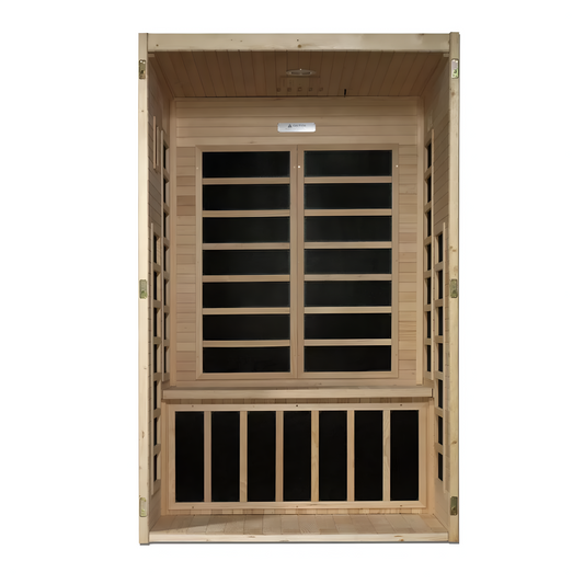 Dynamic Santaigo 2-Person Low EMF (Under 8MG) FAR Infrared Sauna (Canadian Hemlock)