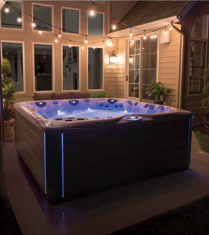 Pinnacle 7-Person Luxury Hot Tub – 8' Spa with Lounger, Captain’s Chair, and Love Seat for Ultimate Relaxation