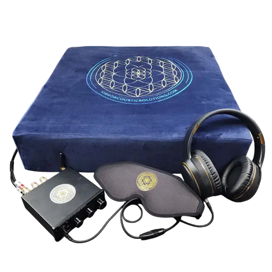 Vibroacoustic Therapy Meditation Cushion bundle with custom amplifier