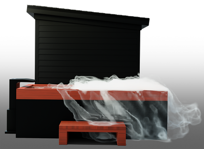 Nature X Black™ Combo 4 Person Dry-Steam-Infrared Sauna