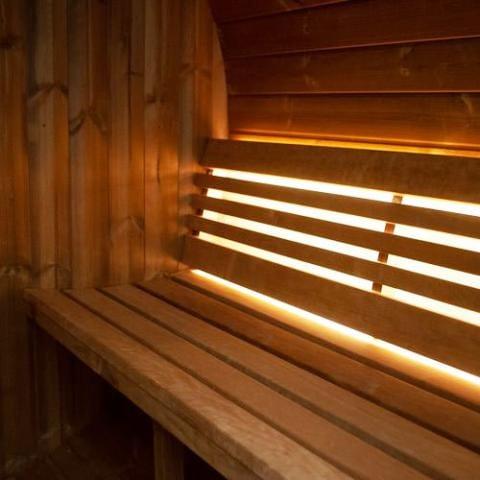 SaunaLife Model E8W Sauna Barrel-Window | 6 Persons