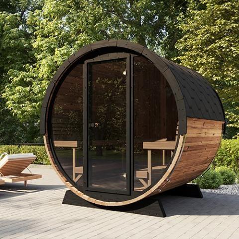 SaunaLife Model EE8G Barrel Sauna Barrel | 6 Persons