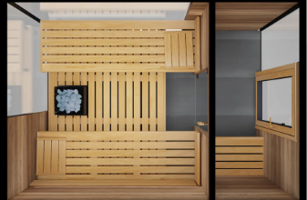 Thermasol Ombra - Lapacho Wood, 4-6 Person, Outdoor Sauna