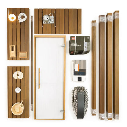 Custom Indoor Sauna Room - 7' x 7' x 8' - Finnish Sauna Builders