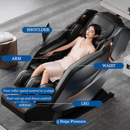 Airvana Nova Full-Body Zero Gravity Shiatsu Massage Chair With Heat And Voice Control (SAK49206)