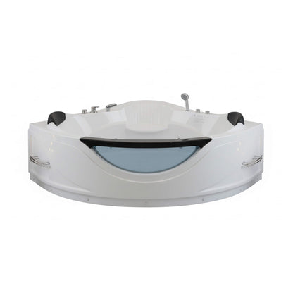 Alora Celestia 59-Inch 2-Person Luxury Corner Whirlpool Jetted Bathtub (SAK23819)