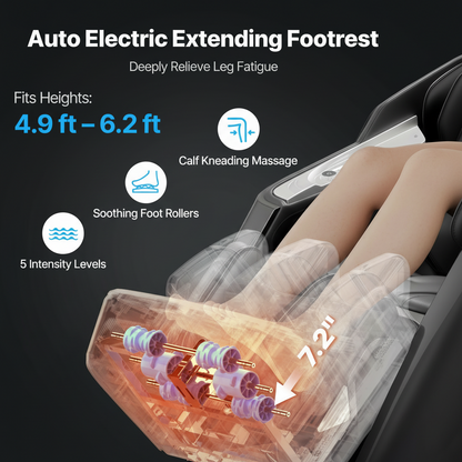 VEVOR Massage Chair Full Body 3D/4D Massage Recliner W/ Sl-Track & Yoga Stretch