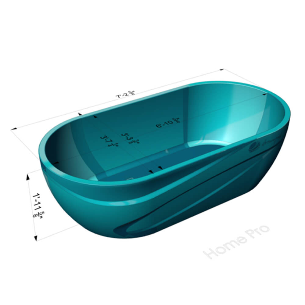 Dreampod Home Float Pro Premium Fiberglass Floatation Tank [DPFP103WPE] (SAK69364)
