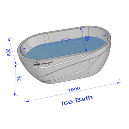 Dreampod Ice Bath With Chiller Premium Fiberglass Floatation Tank [DPIB101WPE] (SAK17942)