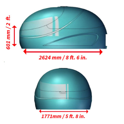 Dreampod Vmax Commercial Home Flotation Sensory Isolation Tank Pod Spa [DPFP202WPE] (SAK95142)