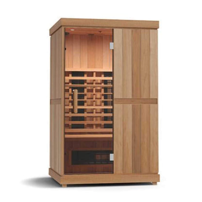 Finnmark FD-2 Full-Spectrum 2-Person Home Infrared Sauna With Built-In LCD Touchscreen Controller [FD-KN002] (SAK94731)