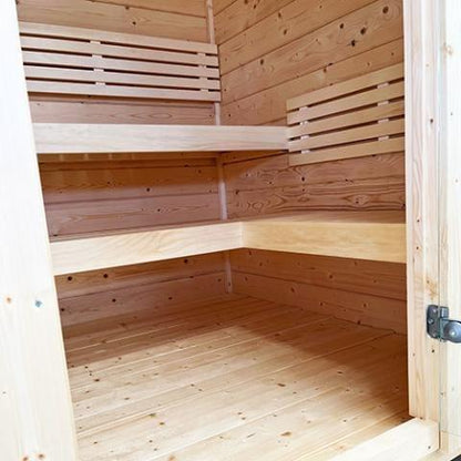 SaunaLife Model G2 Outdoor Home Sauna Kit | 4 Persons