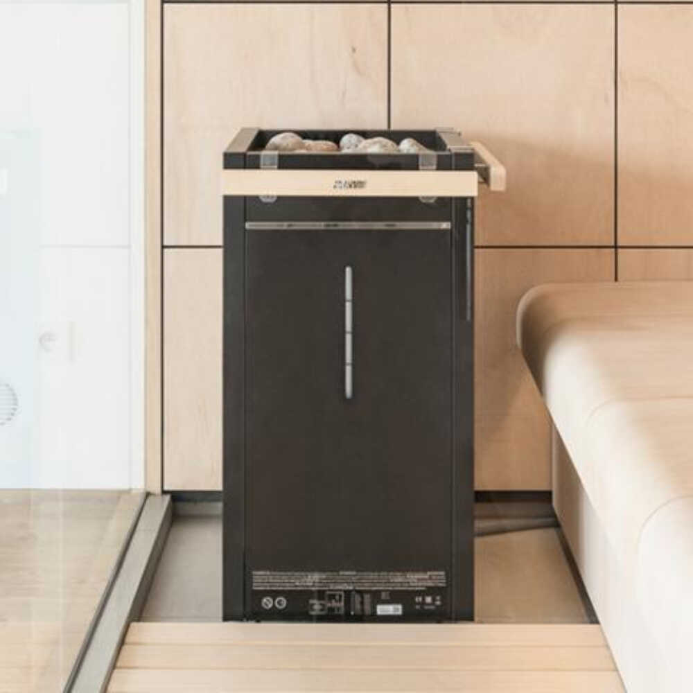 Harvia Virta Combi HL Electric Sauna Heater With Xenio Series Digital Control & Sauna Stones (SAK38527)