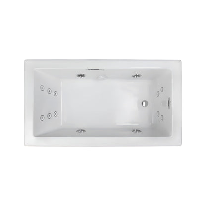 Jacuzzi Elara 72-Inch Drop-In Whirlpool Bathtub With 10 AccuPro Jet [JELA7242WRL2HX] (SAK32651)