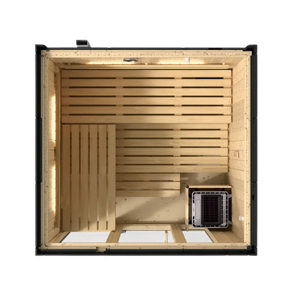 Kohler C1 Indoor Graphite Gray Freestanding Alcove Design Sauna Kit (SAK93182)