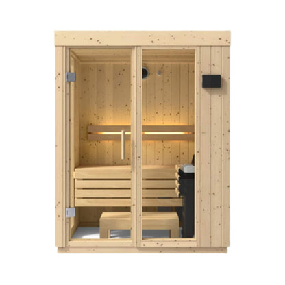 Kohler C1 Luxury Indoor Scandinavian Spruce Home Sauna Kit (SAK60418)