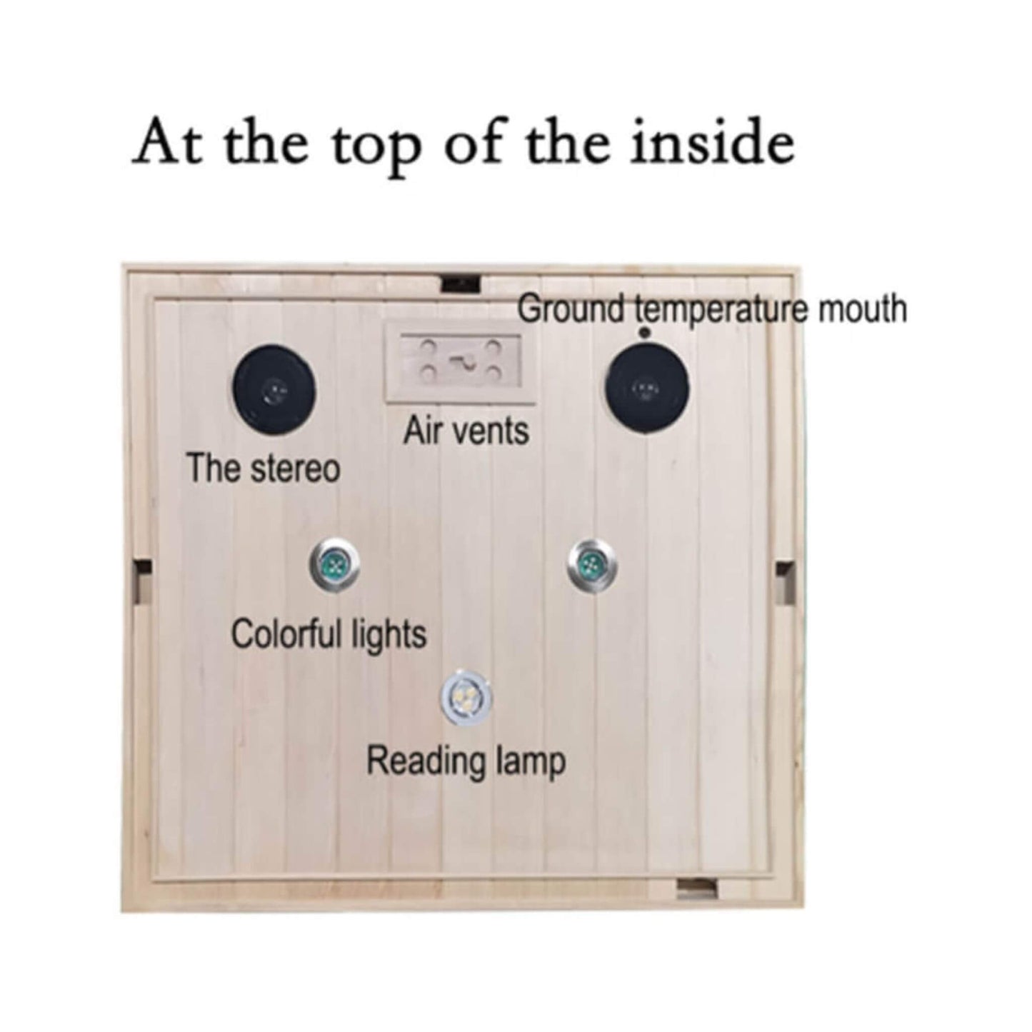 Thermora Ivara Luxury 2-Person Hemlock Wood FAR Infrared Sauna Room W/ Glass Door, 1750W (SAK81525)