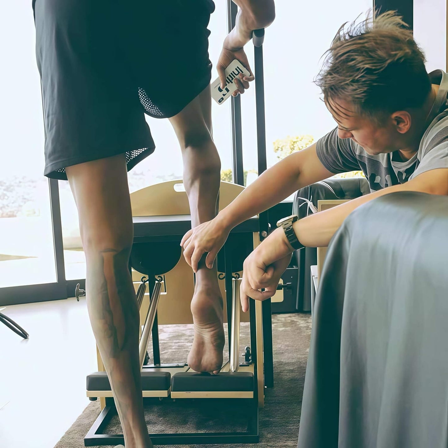 Core Pilates Multifunctional Solid Wood Pilates Reformer Chair With Adjustable Springs And Split Pedals (SAK27581)