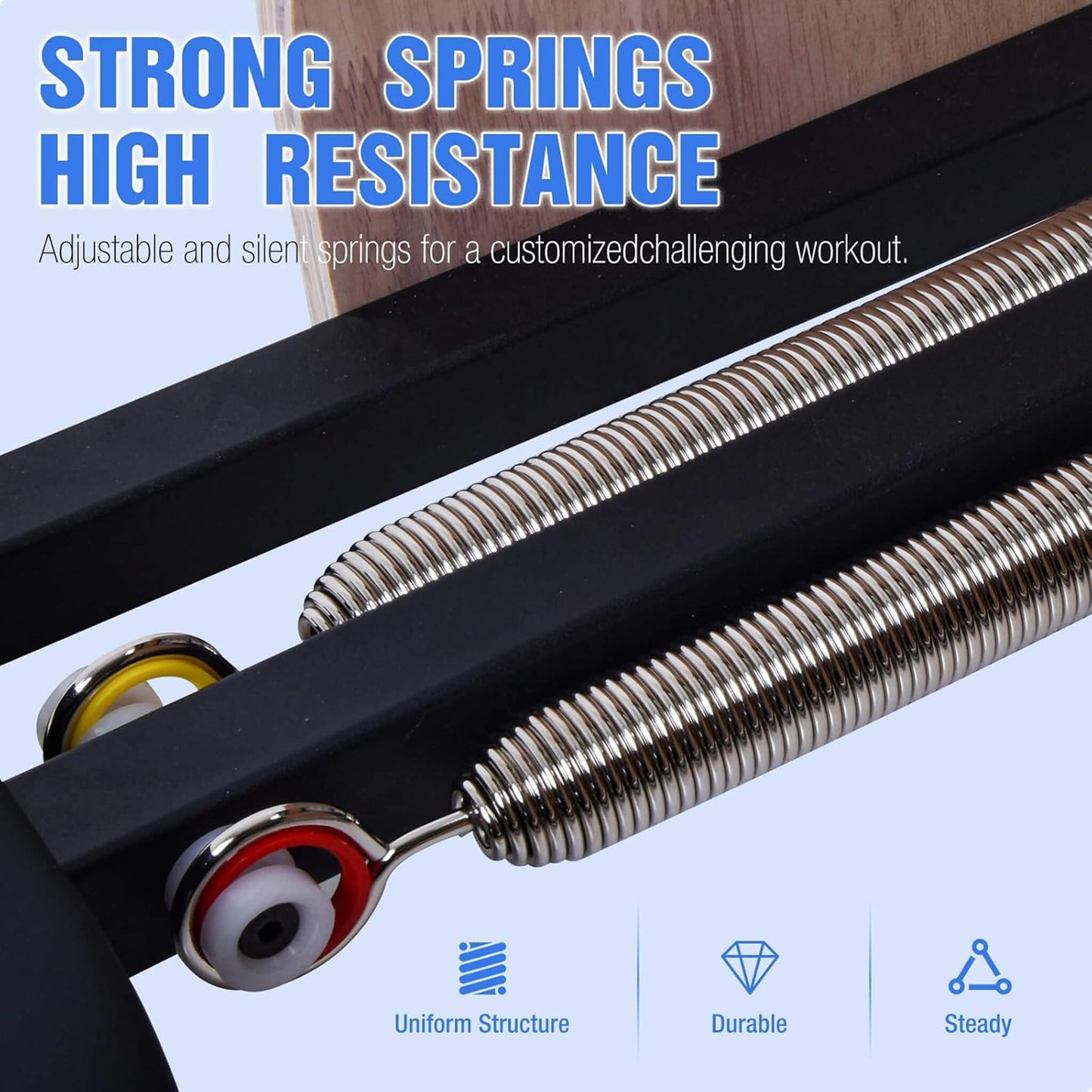 Core Pilates Multifunctional Solid Wood Pilates Reformer Chair With Adjustable Springs And Split Pedals (SAK27581)