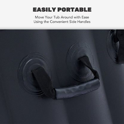 Premium Blow Up 6 Person Sauna Pool Hot Tub With 130 Jets, 7FT (SAK63510)