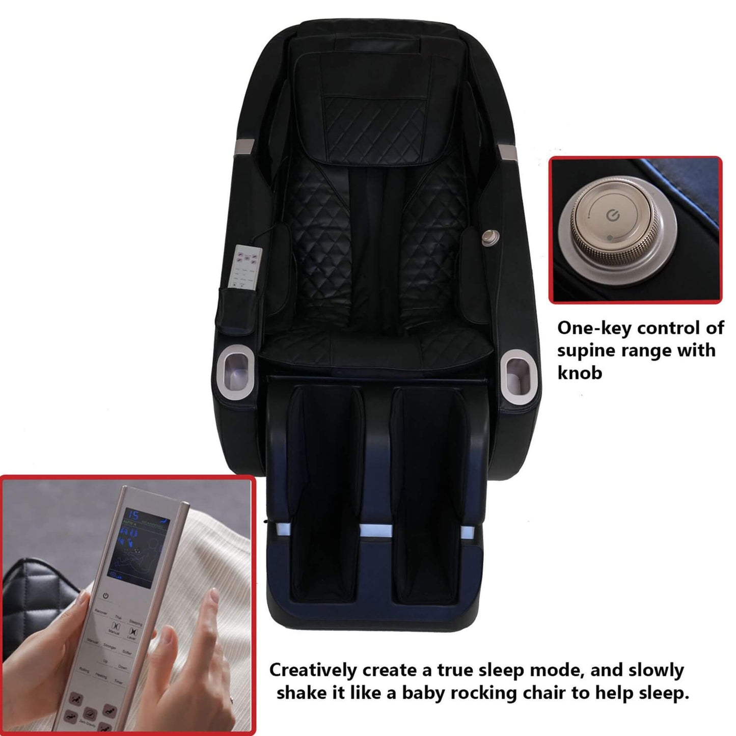 Rovix Premium Zero Gravity Full Body Multifunction Massage Chair With Auto Body Scan (SAK72182)