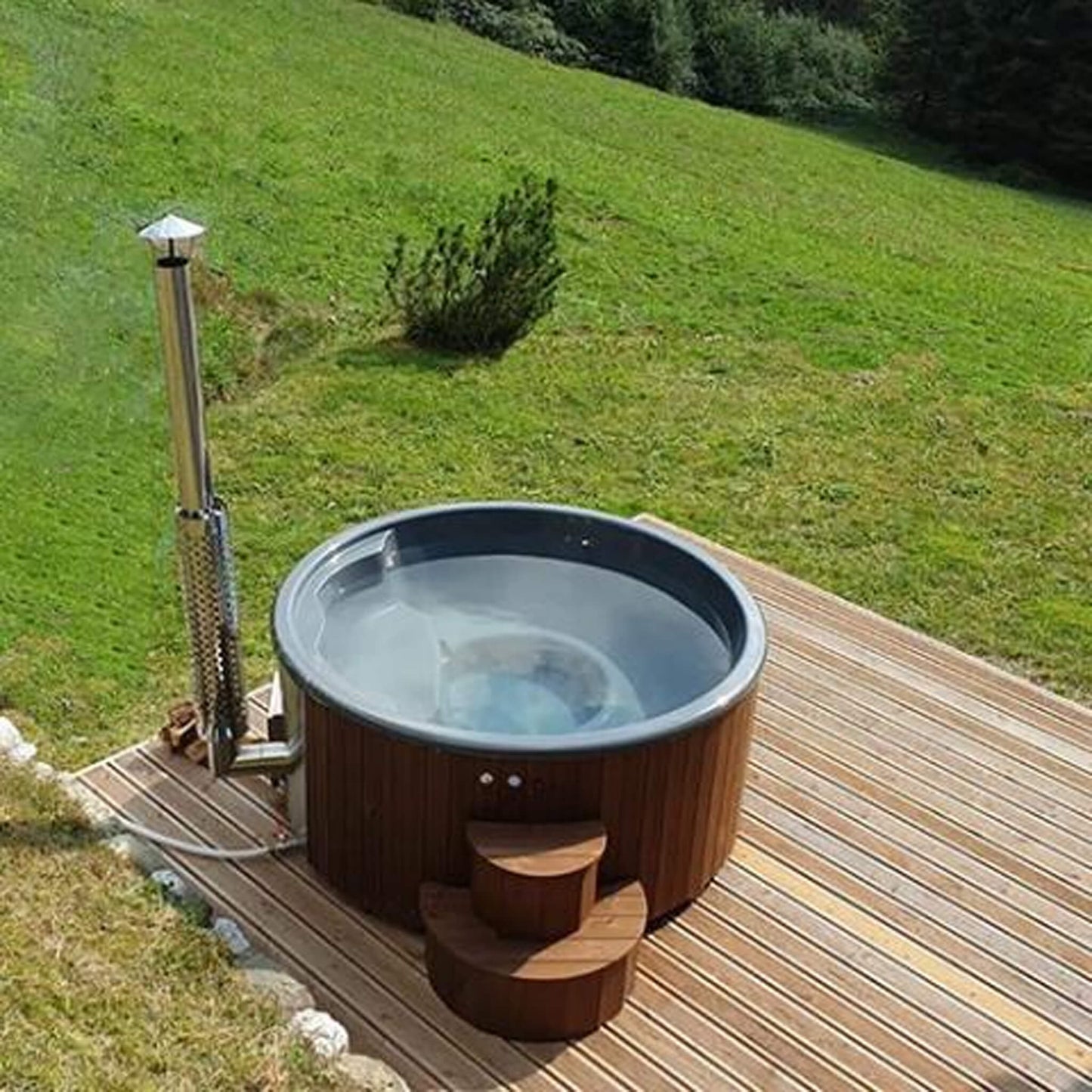 SaunaLife Model S4N Premium 6-Person Home Wood-Burning Hot Tub [SL-MODELS4N] (SAK28371)