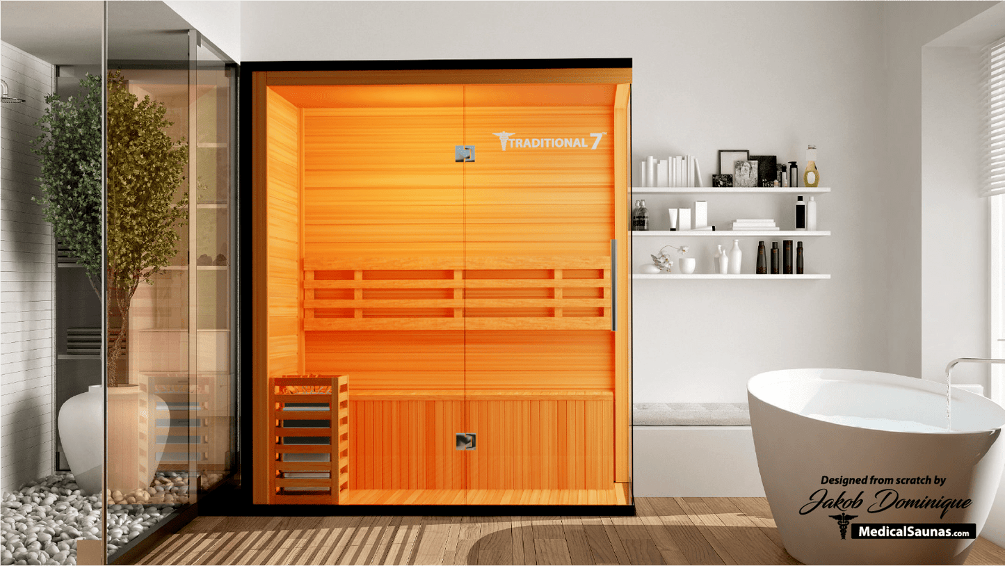 3 Person Home Steam Sauna | Traditional 7™