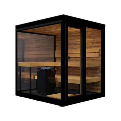 ThermaSol Vue 4-Person Outdoor Mirrored Glass Sauna [14-VUEDL/R] (SAK84963)