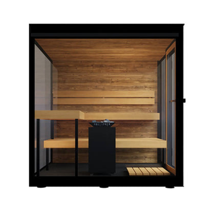 ThermaSol Vue 4-Person Outdoor Mirrored Glass Sauna [14-VUEDL/R] (SAK84963)