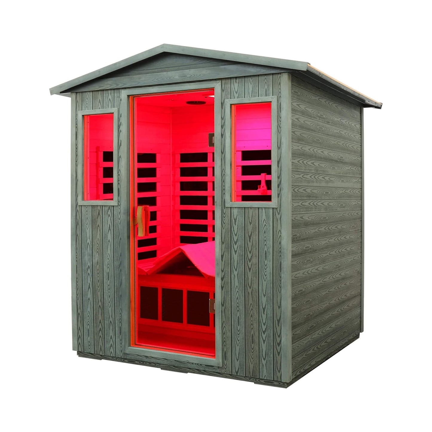 Thermora Nivea 3-Person Full-Spectrum Low EMF Carbonized Composite Infrared Sauna Room With Bluetooth Speakers (SAK85120)