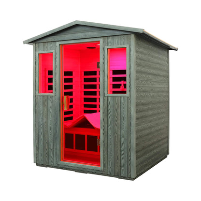 Thermora Nivea 3-Person Full-Spectrum Low EMF Carbonized Composite Infrared Sauna Room With Bluetooth Speakers (SAK85120)