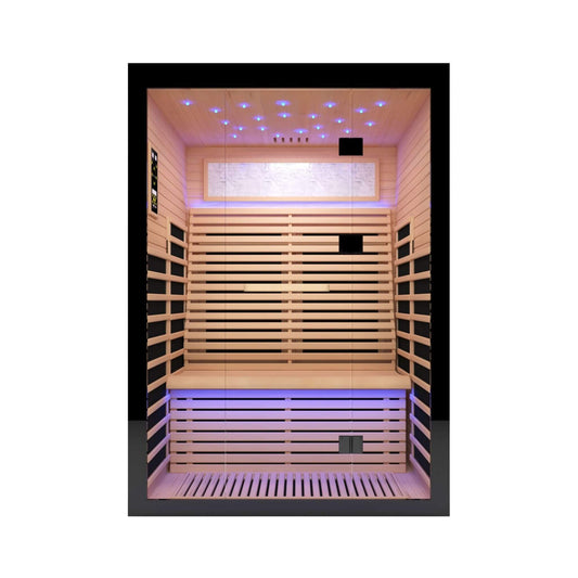Thermora Vapor Luxury 2-Person Canadian Hemlock Wood Far Infrared Home Sauna (SAK56874)